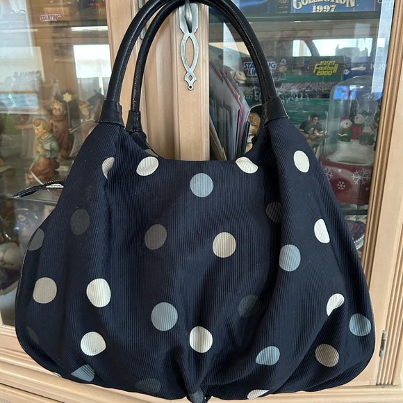Kate Spade  EUC storybook lining Black Polka Dot Women's Bag - Picture 2 of 7